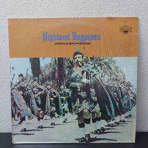 Donald MacPherson Highland Bagpipes Vinyl LP 1970 Tradition 2114 1970 Shrink